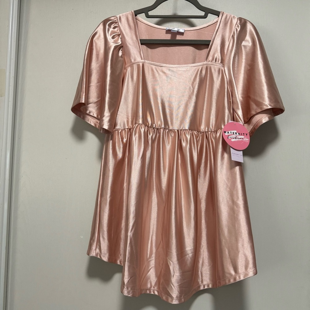 NWT Pink Maternity Top Size L